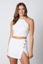  Halter Neck Crop Top