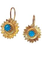  Turquoise Sunflower Earrings