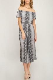  Snake-print Ots Jumpsuit