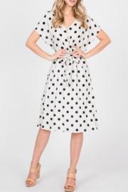  Polka Dot Linen Dress