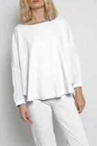  White Lightweight Sweatshirt