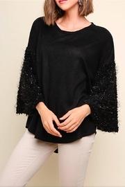  Fuzzy Sleeve Top