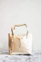  Metallic Leather Tote-bag