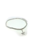  Stretch Anklet W Pave Starfish Charm