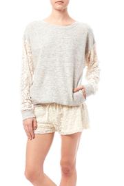  Forever Lace Sleeve Pullover