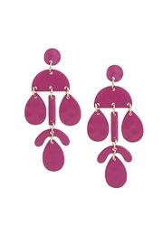  Fuchsia Geometric Earrings