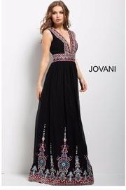  Black Embroidered Gown