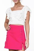  Pink Denim Skirt