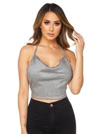  Glitter Halter Top
