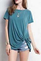  Teal Shift Top