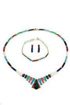  Multicolor Opal Necklace Set