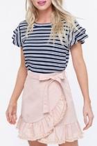  Striped Ribbed Top