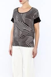  Black And White Striped Top