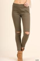  Knee Cut Jeggings