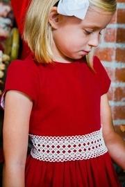  Red Corduroy/lace Dress