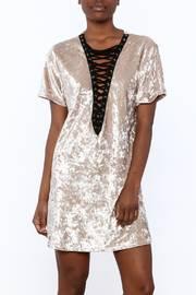  Champagne Velvet Dress