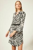  Animal Print Shirtdress