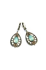  Aqua Dangle Earring