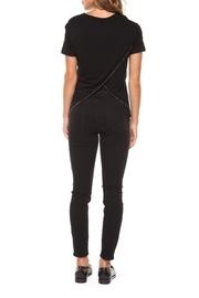  Beaded Slit-back Tee