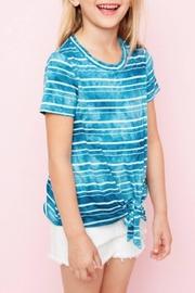  Striped Tie-dye Top