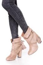  Beige Braid Booties