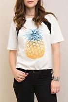  Lace Up Pineapple Tee