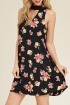  Choker-neck Tunic Dress