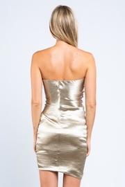  Gold Ruched Dress