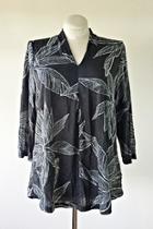  Foliage Print Top
