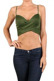  Olive Crop Top