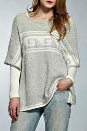  Grey Knit Poncho