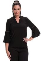  Black V Neck Top Bali 7134