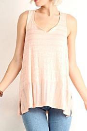  Ruffle Peach Tank