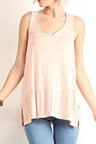  Ruffle Peach Tank