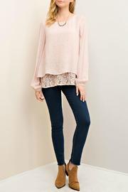  Lace Fly Away Back Top