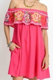  Fuchsia Embroidered Tunic