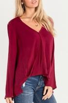  Red Swing Blouse