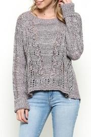  Lavender Open Back Sweater