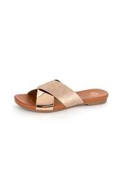  Metallic Flat Sandal