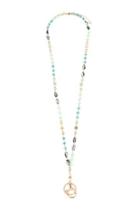  Mixed-stone-beads Lanyard-necklace