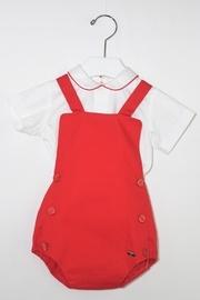  Red & White Romper