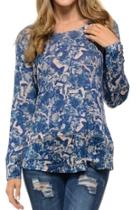  Abstract Blue Sweater