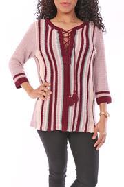 Crochet Stripe Sweater