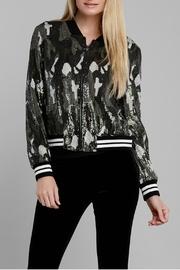  Camo Sequin Bomber