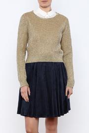  Gold Cropped Sweater