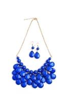  Blue Bubble Necklace Set