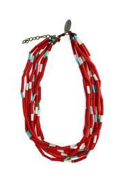  Red Recycled Necklace