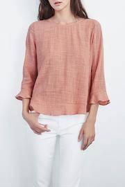  Merlot Ruffle Top