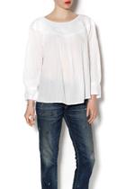  Gauzy Embroidered Blouse