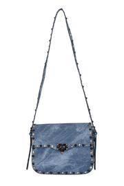  Studded Denim Crossbody
